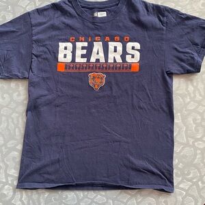 Chicago Bears Navy Blue and Orange Short Sleeve Shirt men’s‎ size large